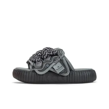 Kappa EVA Slip Resistant Slide Slippers Unisex Black Gray