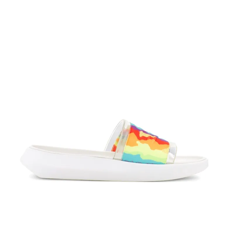 UGG Slide Cali Collage Outdoor Flat Heel Sandals Rainbow Stripe Women's-1
