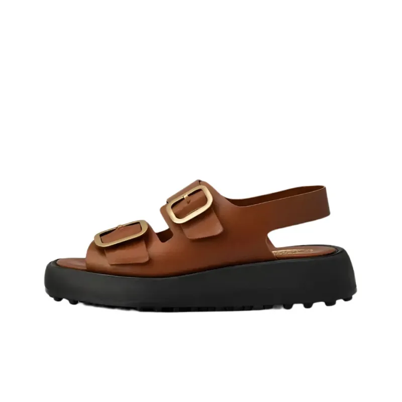 TOD'S Double-buckle Leather Sandals-0
