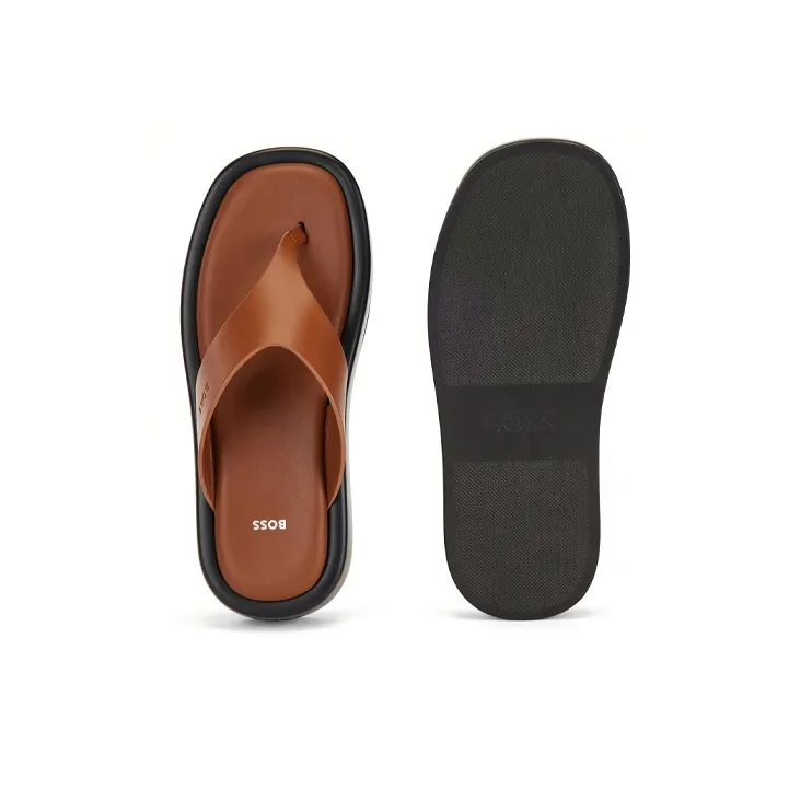 HUGO BOSS Flip Flops Women's Brown-4