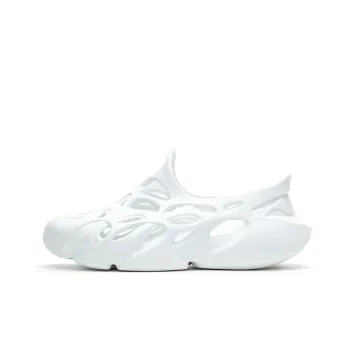 LiNing Badfive 1 Quiet Abrasion Resistant Slide Slippers Women's White