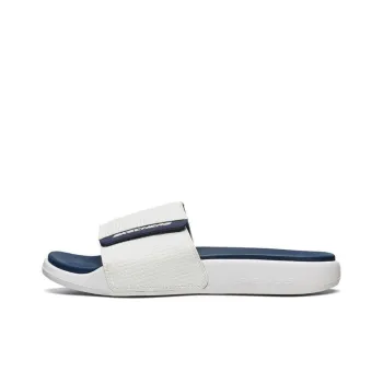 Skechers Velcro Outdoor Flat Heel Sports Slippers White Blue