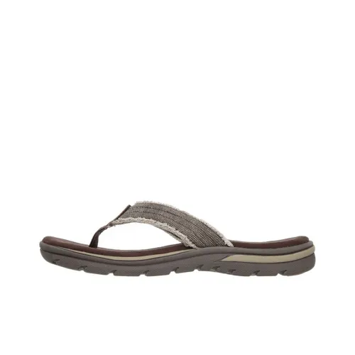 Skechers Relaxed Fit Slide Slippers Men Chocolate