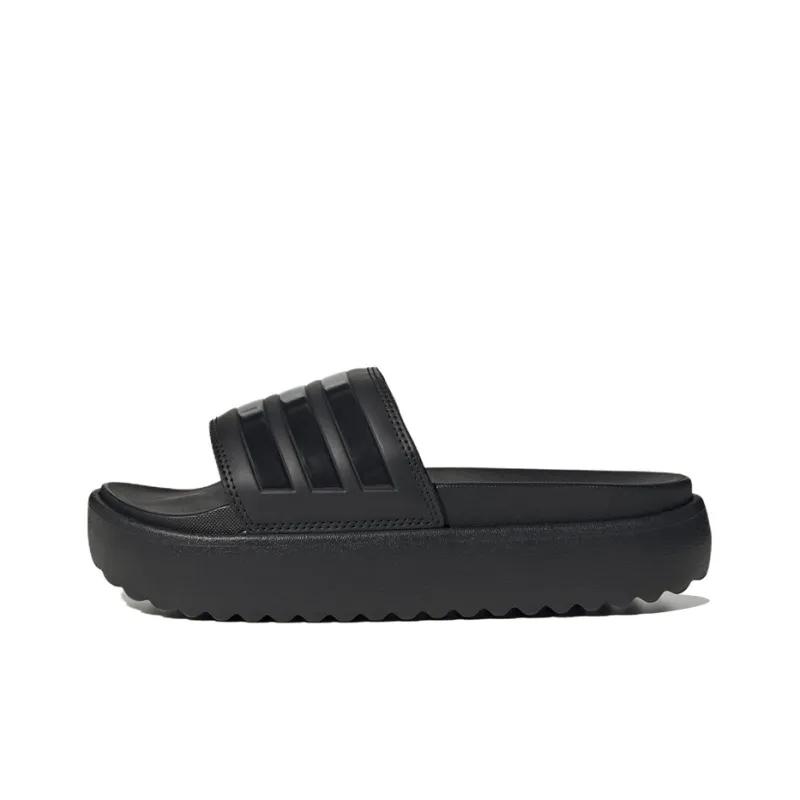 Adidas Adilette Platform Slides Core Black Women's-0