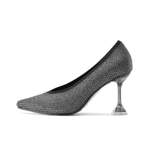 MALOVE MZ High Heels Women's Starry Night Silver