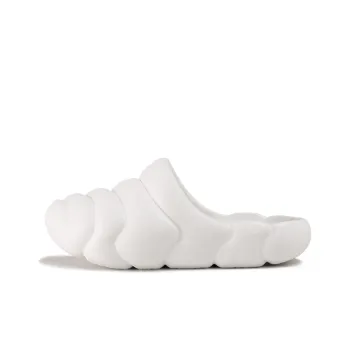 GOTO Quiet Slide Slippers Unisex Iridescent White