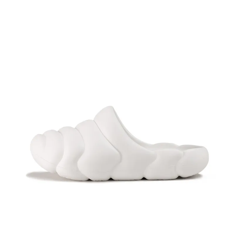 GOTO Quiet Slide Slippers Unisex Iridescent White-0