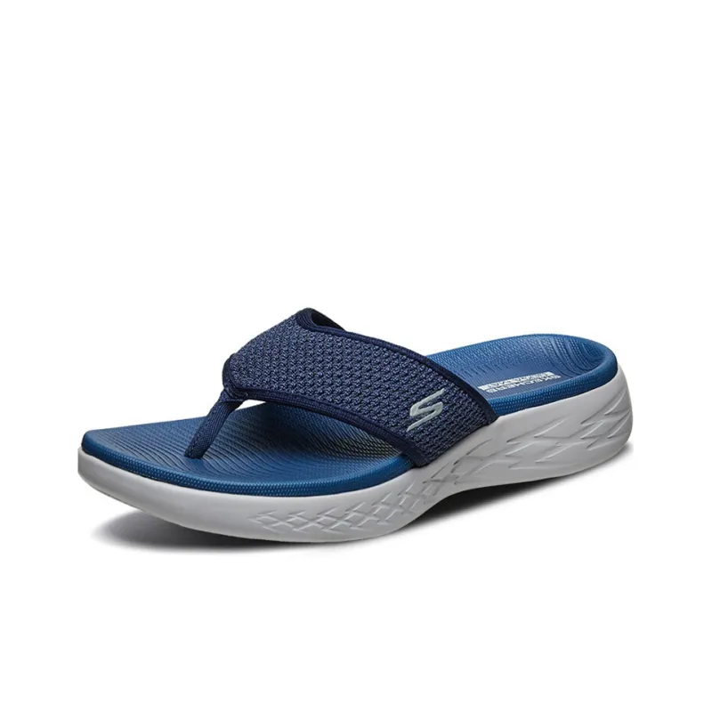 Skechers On The Go 600 Soft Sole Wear Resistant Flip Flops Blue-1
