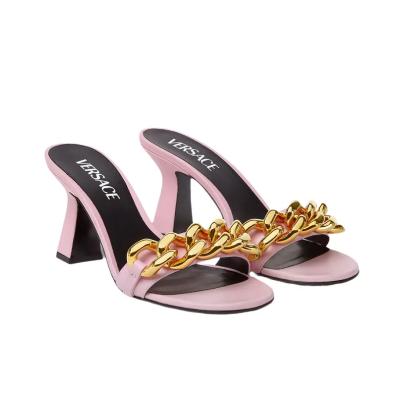 VERSACE Quiet Slide Slippers Women's Pink-2