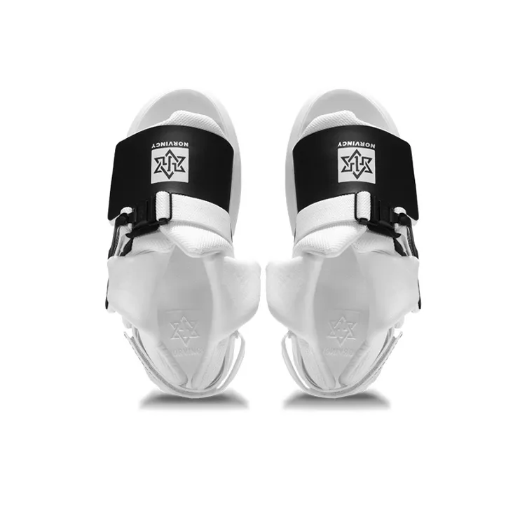 NORVINCY Street Beach Sports Hook and Loop Mid Top Sandals Unisex-2