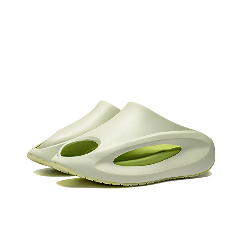 LiNing Yun You Slay Quiet Abrasion Resistant Slide Slippers Unisex Light Fruit Green-2