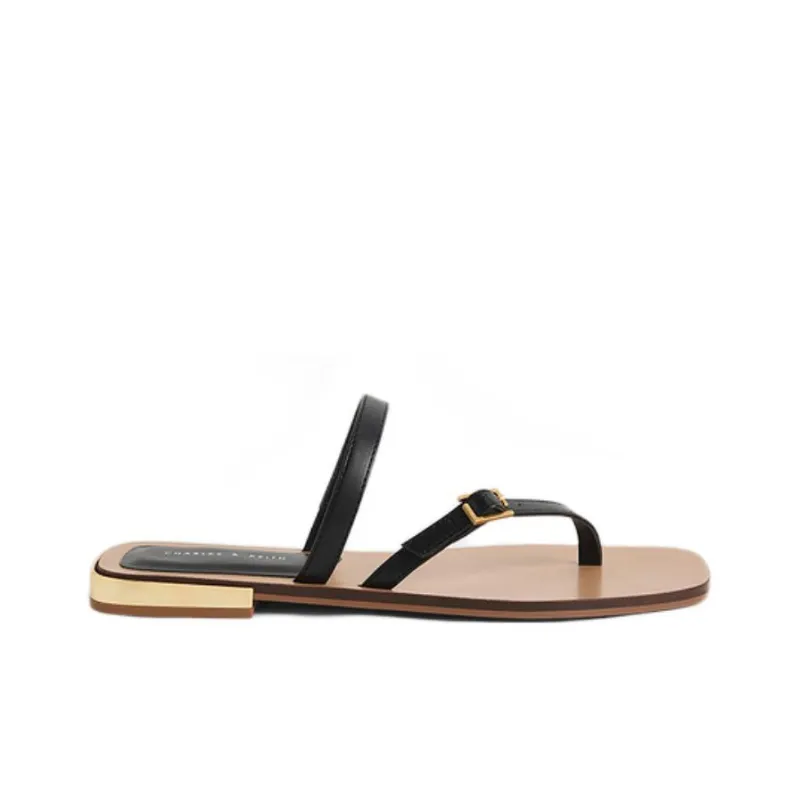 CHARLES&KEITH Slide Slippers Women's Black-1