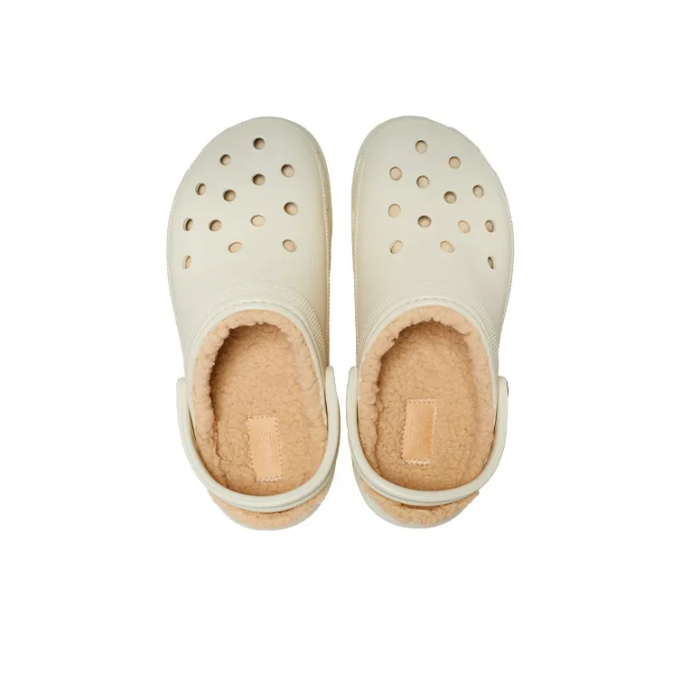 Crocs Classic Platform Lined Clog 'Bone' Women's-3