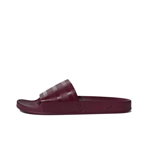 Adidas Originals ADILETTE Series Slide Slippers Men Burgundy