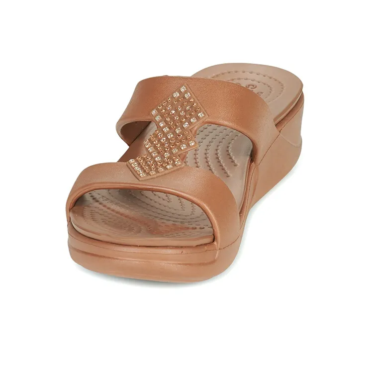 Crocs Monterey Slide Slippers Women's Brown-3