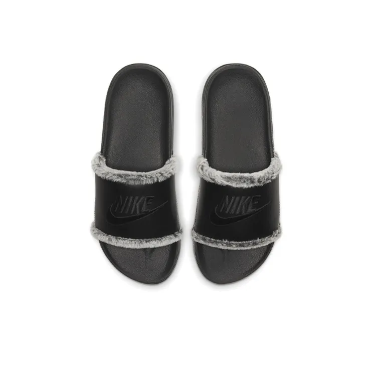 Nike OffCourt Leather Slide 'Black Fur' Women's-2