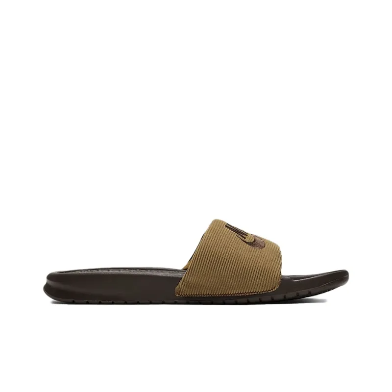 Nike Benassi Jdi Se Leather 'Baroque Brown'-1