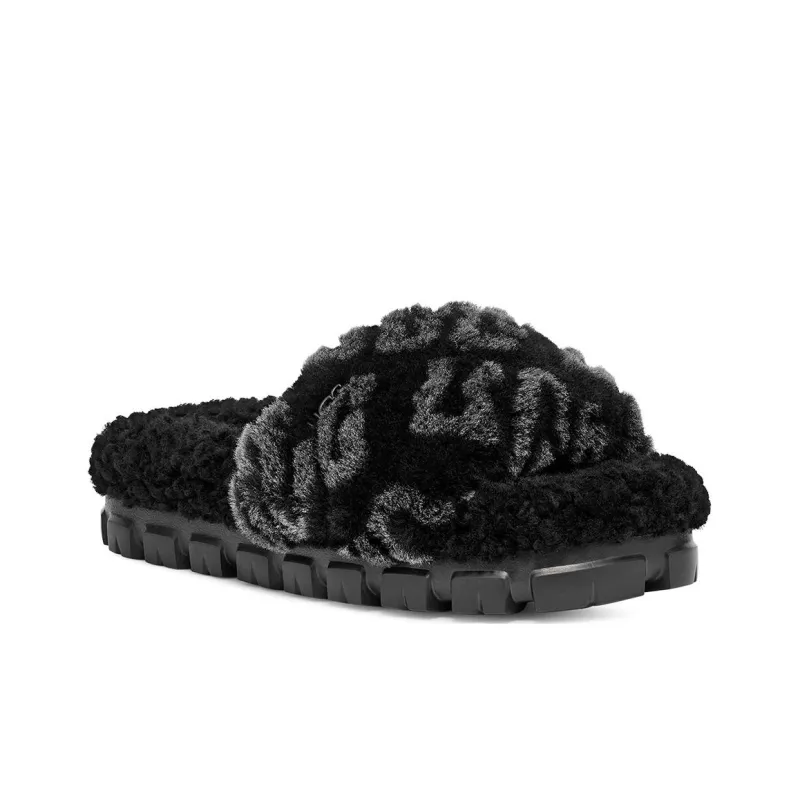 UGG Logo Slides 'Black' Women's-2
