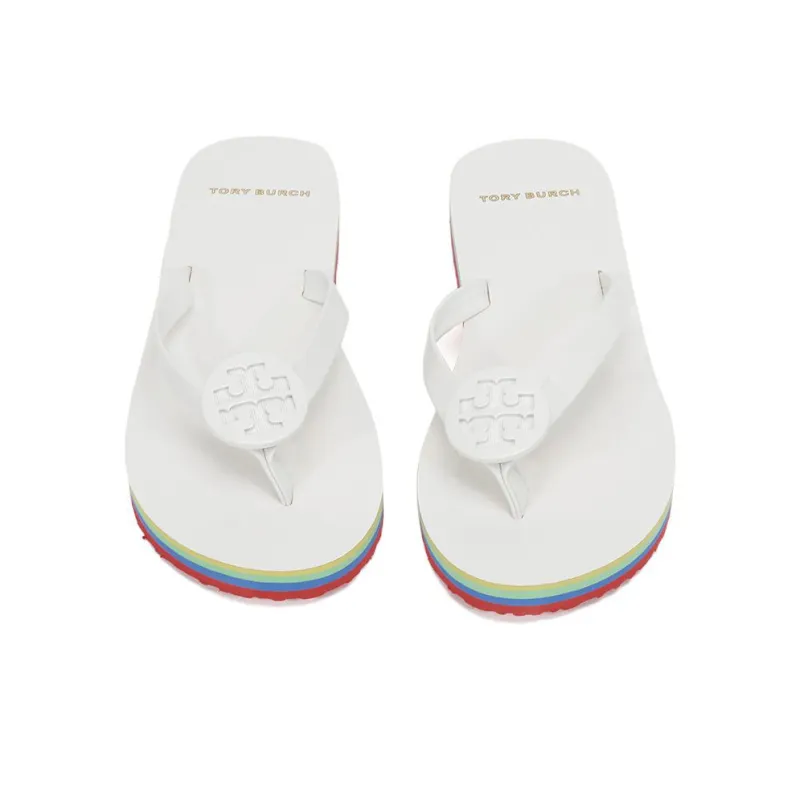 TORY BURCH Slip Resistant Slide Slippers Women's White-3