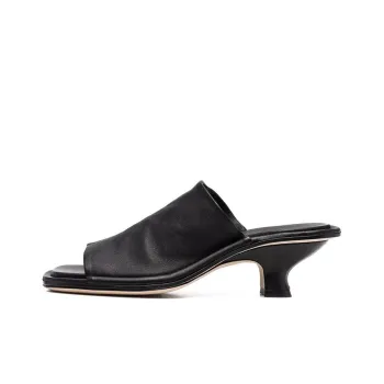 By Far Fran Slide Slippers Women's Black