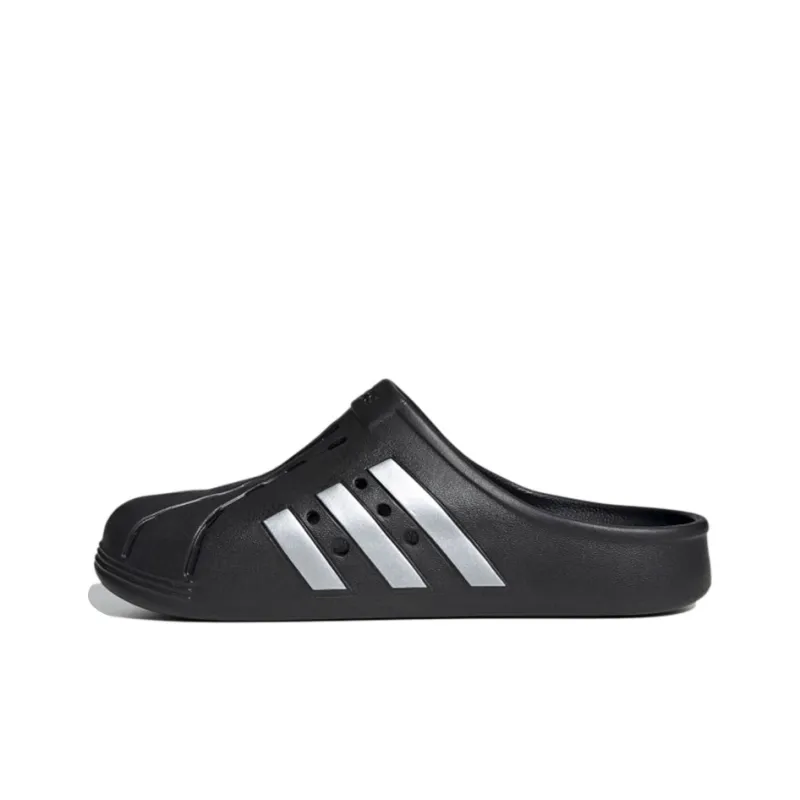 Adidas Adilette Clog Black Silver-0