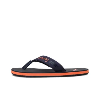PUMA One8 Virat Kohli Rubber Sole Slide Slippers Men's Dark Blue Orange