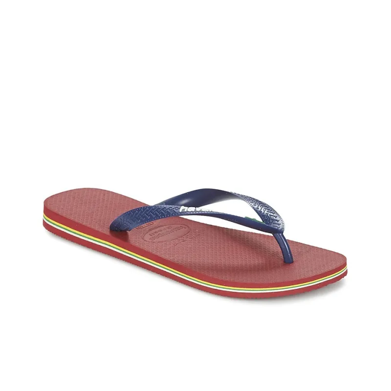 Havaianas Antibacterial Quick Dry Slip Resistant Flip Flops Unisex Sea Blue Red-2