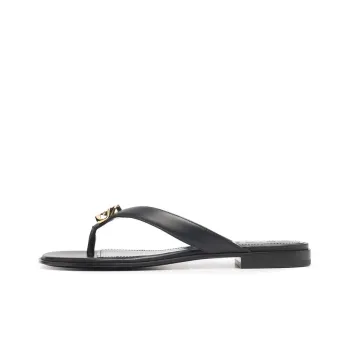 Givenchy Leather Patchwork Slip Resistant Flip Flops Women's