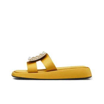 Roger Vivier Rubber Sole Slide Slippers Women's Yellow