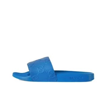GUCCI GG Slide Slippers Men's Blue