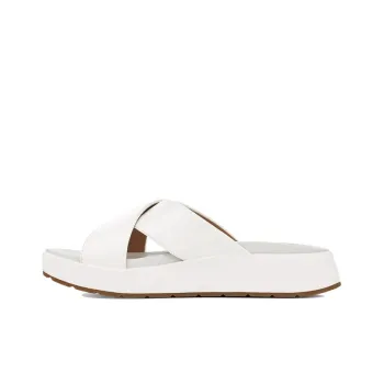 UGG Emily Patent Leather Shoe Slipper White Women's