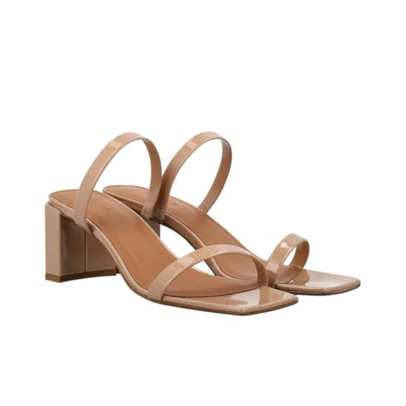 By Far One Strap Sandals Women's Nude-1