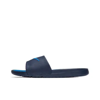 Nike Benassi Solarsoft Slide Sports Slippers Black Blue
