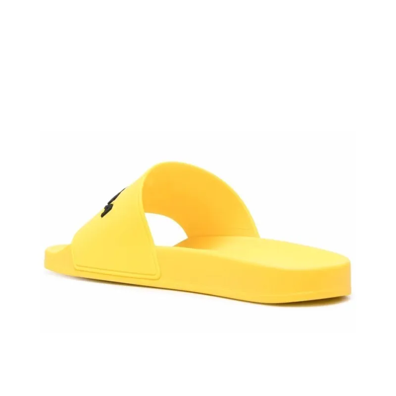 Balenciaga Pool Slides 'Yellow Black'-3