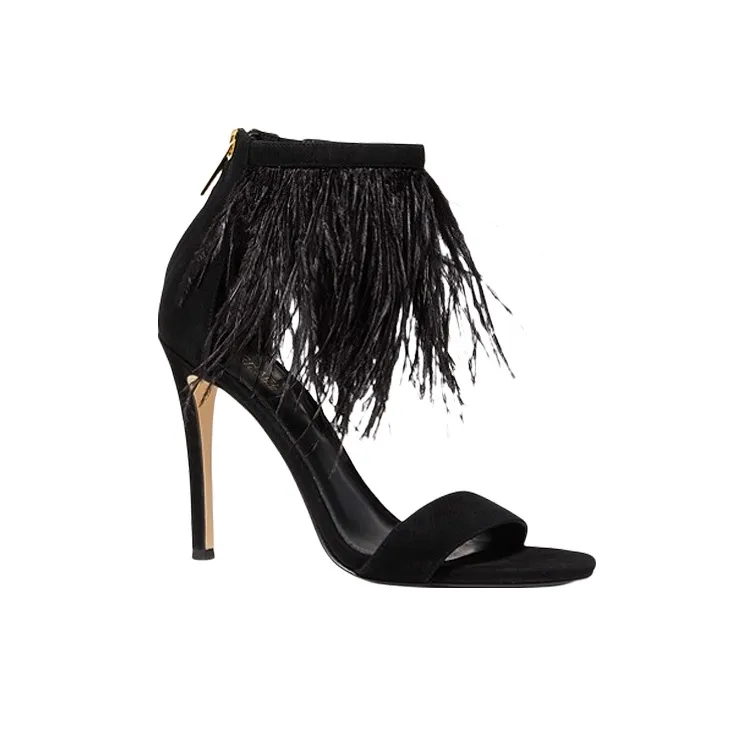 MICHAEL KORS Meena 110mm Feather-embellished Sandals Women's-2