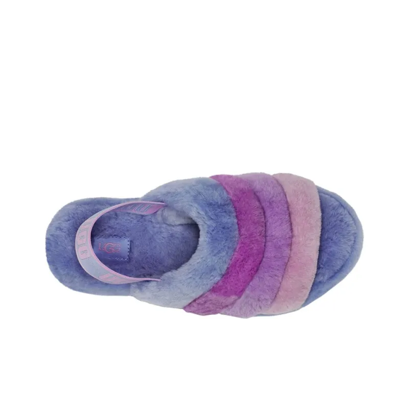 UGG Fluff Yeah Slide Cornflower Multi Women's-3