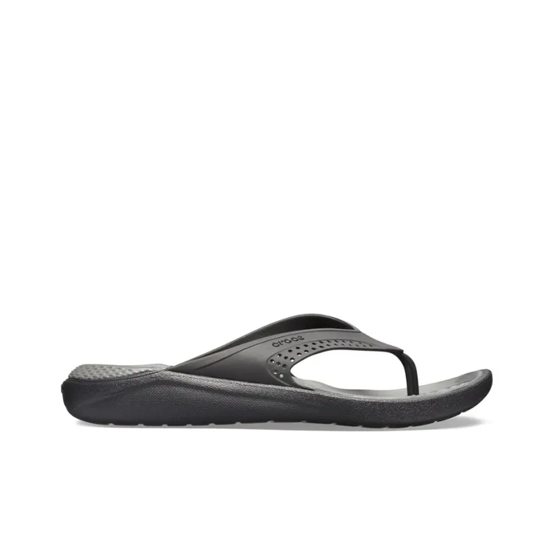 Crocs LiteRide Minimalistic Beach Flip Flops Dark Grey-1