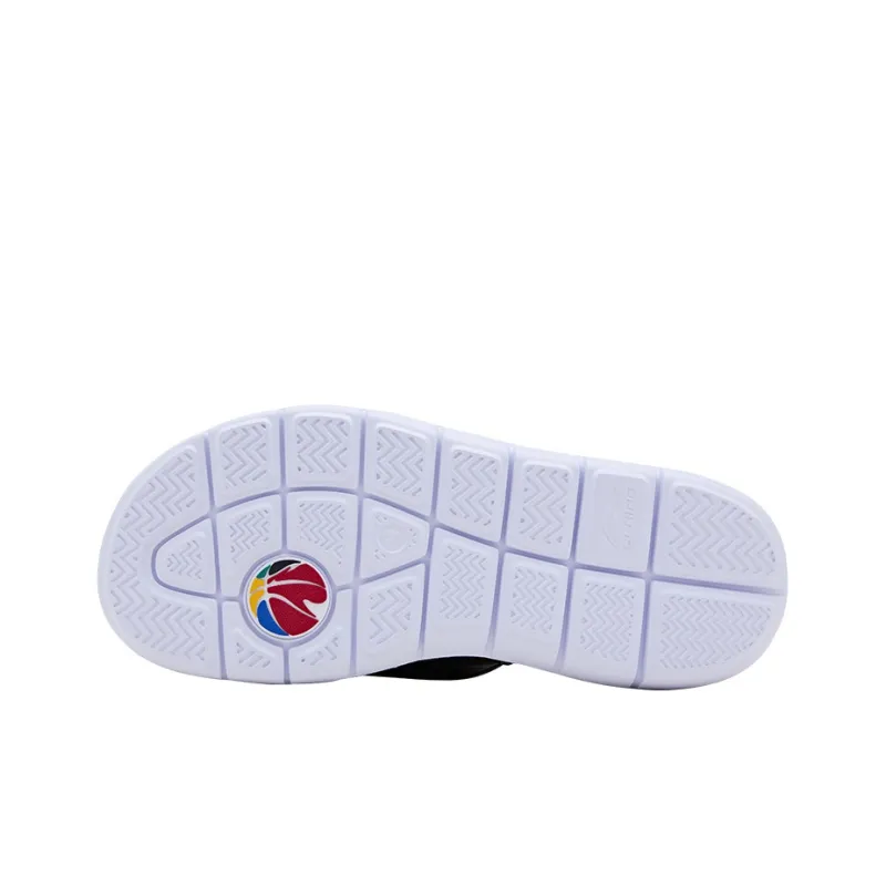 LiNing Rubber Sole Slide Slippers Unisex Black-4