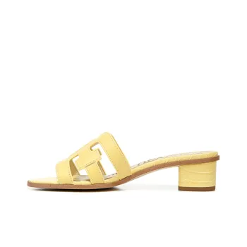 SAM EDELMAN Illie Slide Slippers Women's Light Yellow