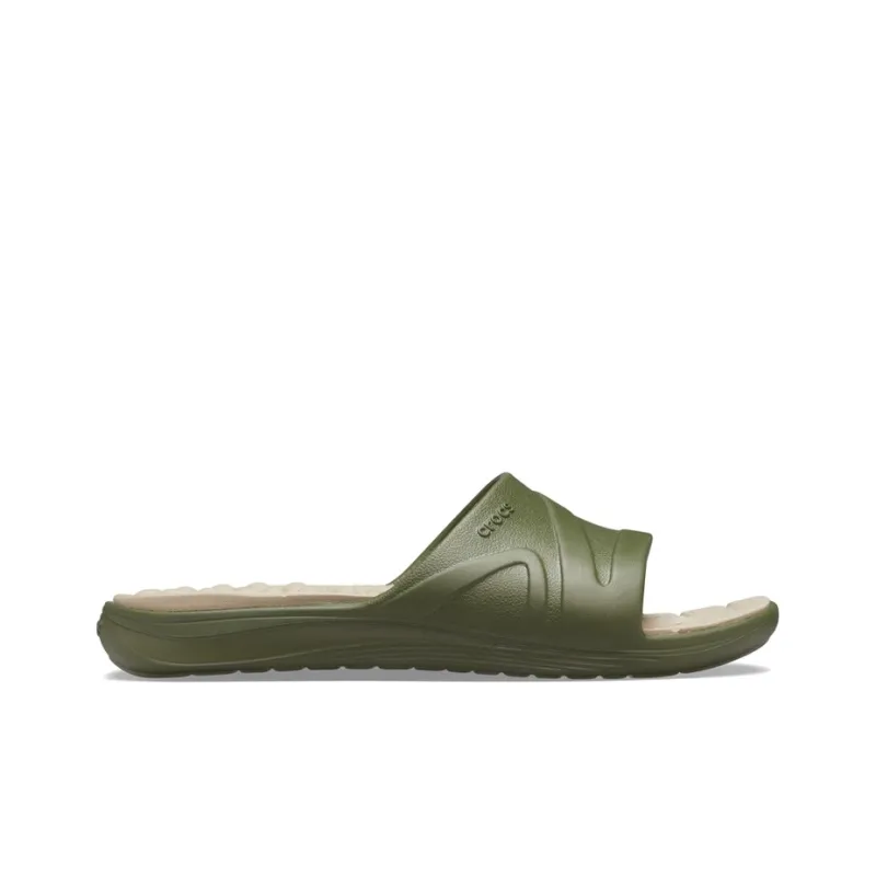 Crocs Reviva Slides 'Olive Green'-1