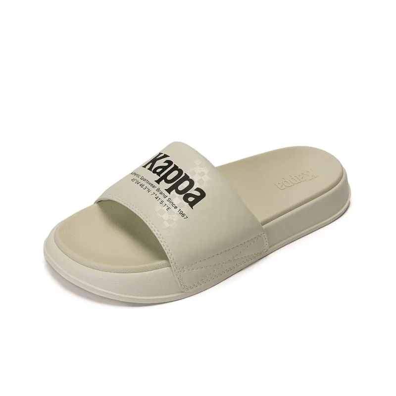 Kappa Slide Slippers Unisex Ecru Gray-1