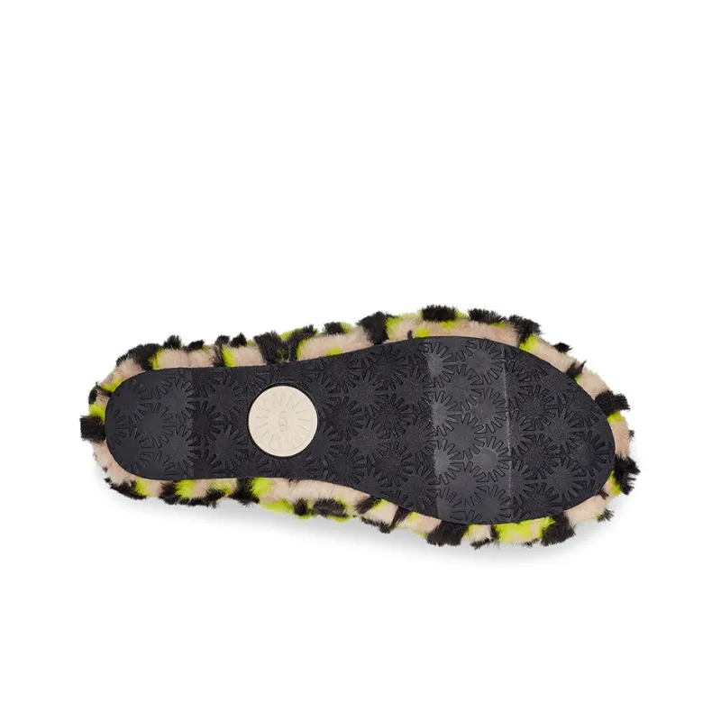 UGG FLUFF YEAH Sandals Women's Lime-3