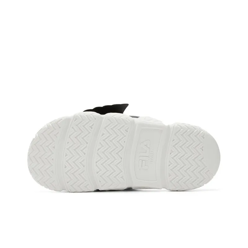 FILA FUSION Barricade Slippers 'Black White' Women's-4