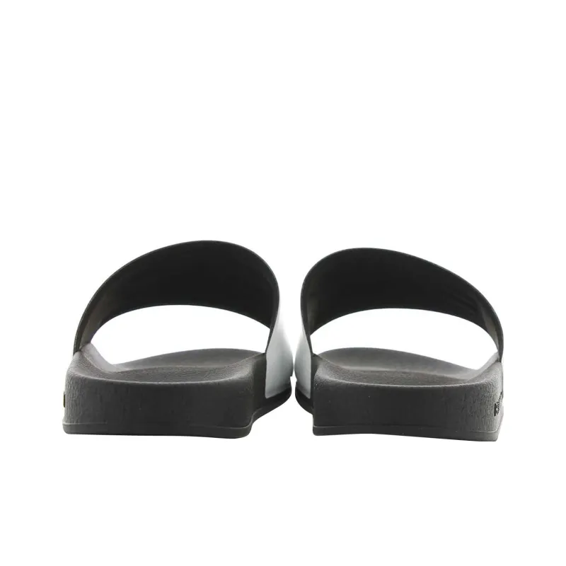 EMPORIO ARMANI Rubber Sole Slide Slippers Men's Black White-4