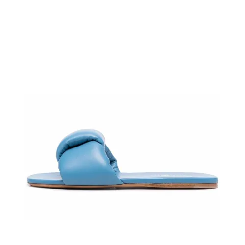 MIU MIU Mordore Slip Resistant Slide Slippers Women's Blue