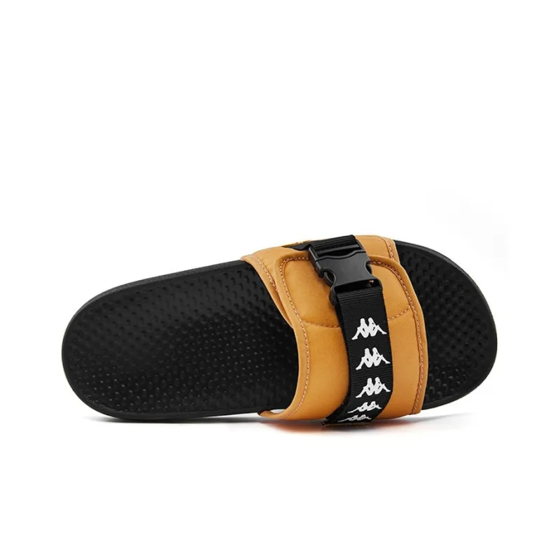Kappa Slide Slippers Unisex Yellow/Black-2