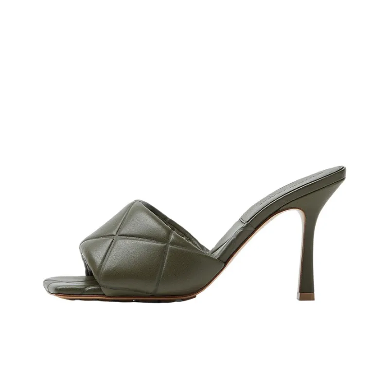 Bottega Veneta Lido Stylish Sandals Women's Khaki-0