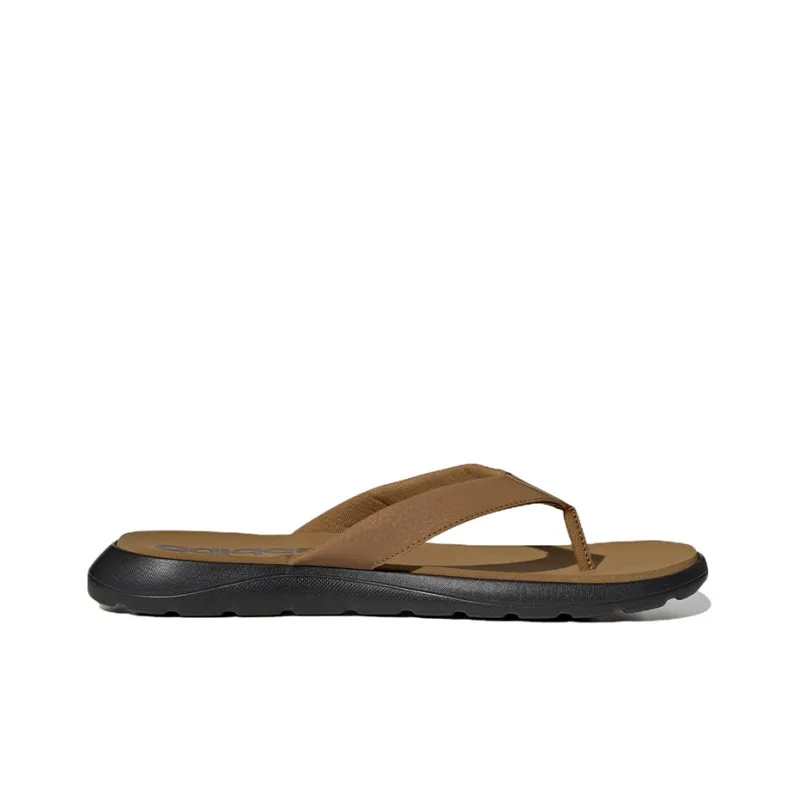 Adidas Comfort Flip Flops 'Brown Black'-1
