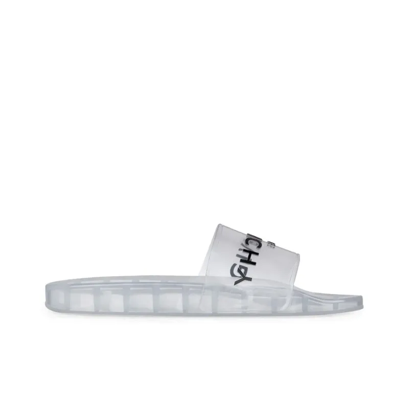 Givenchy Quiet Slide Slippers Men's Clear White-1