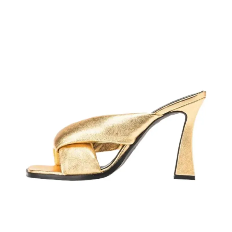 PINKO Sculpted Heeled Slip On Sandals Women's-0